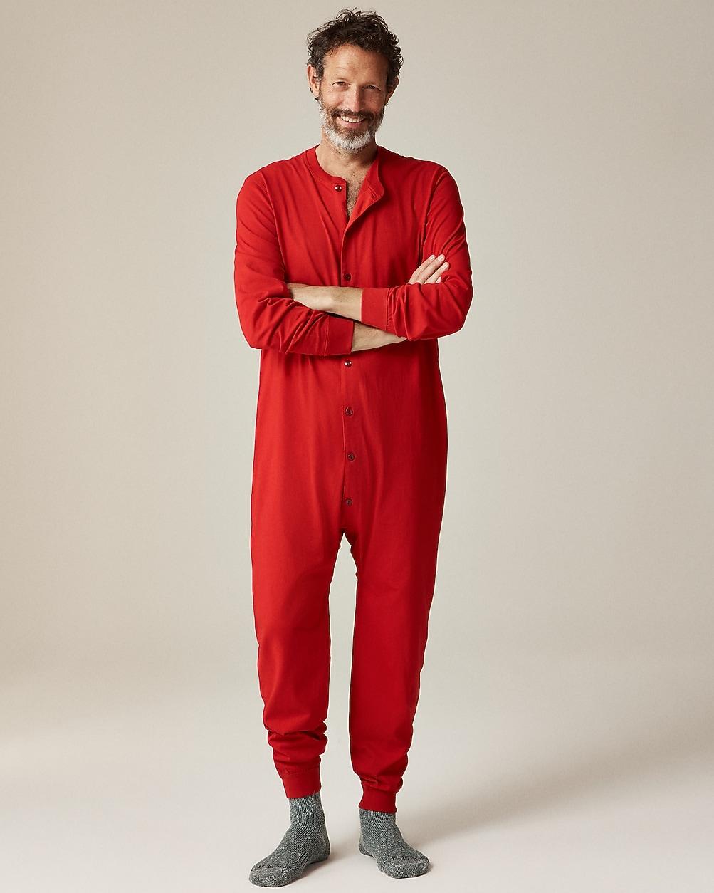 Union suit in premium-weight cotton by J.CREW