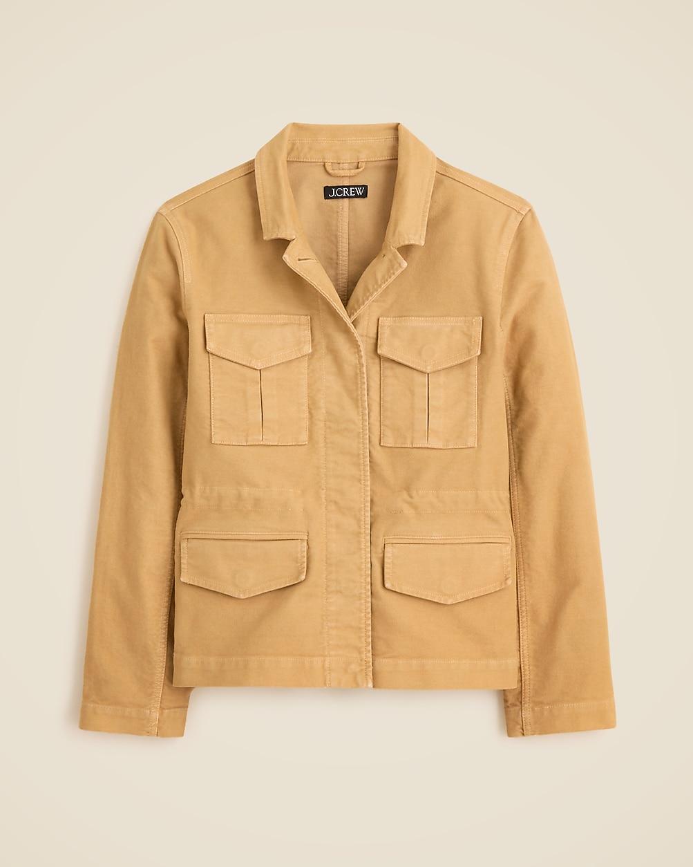 Utility chore jacket in brushed chino by J.CREW