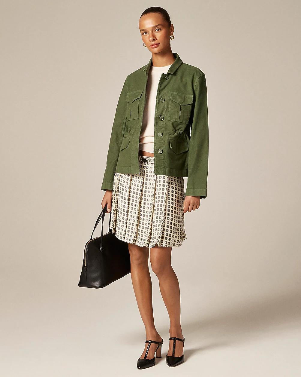 Utility chore jacket in brushed chino by J.CREW