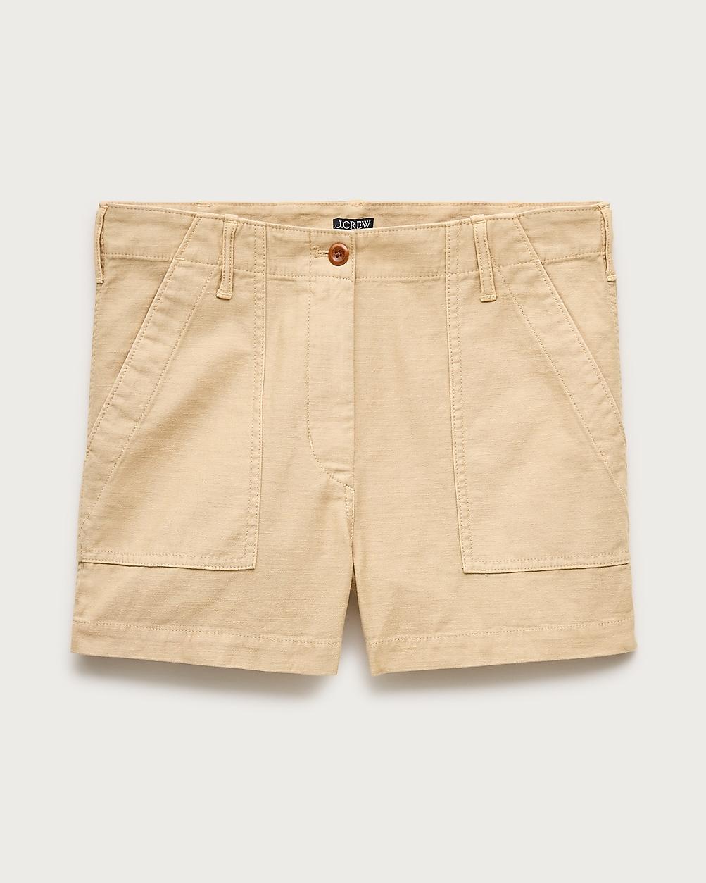 Utility-pocket short in sateen by J.CREW