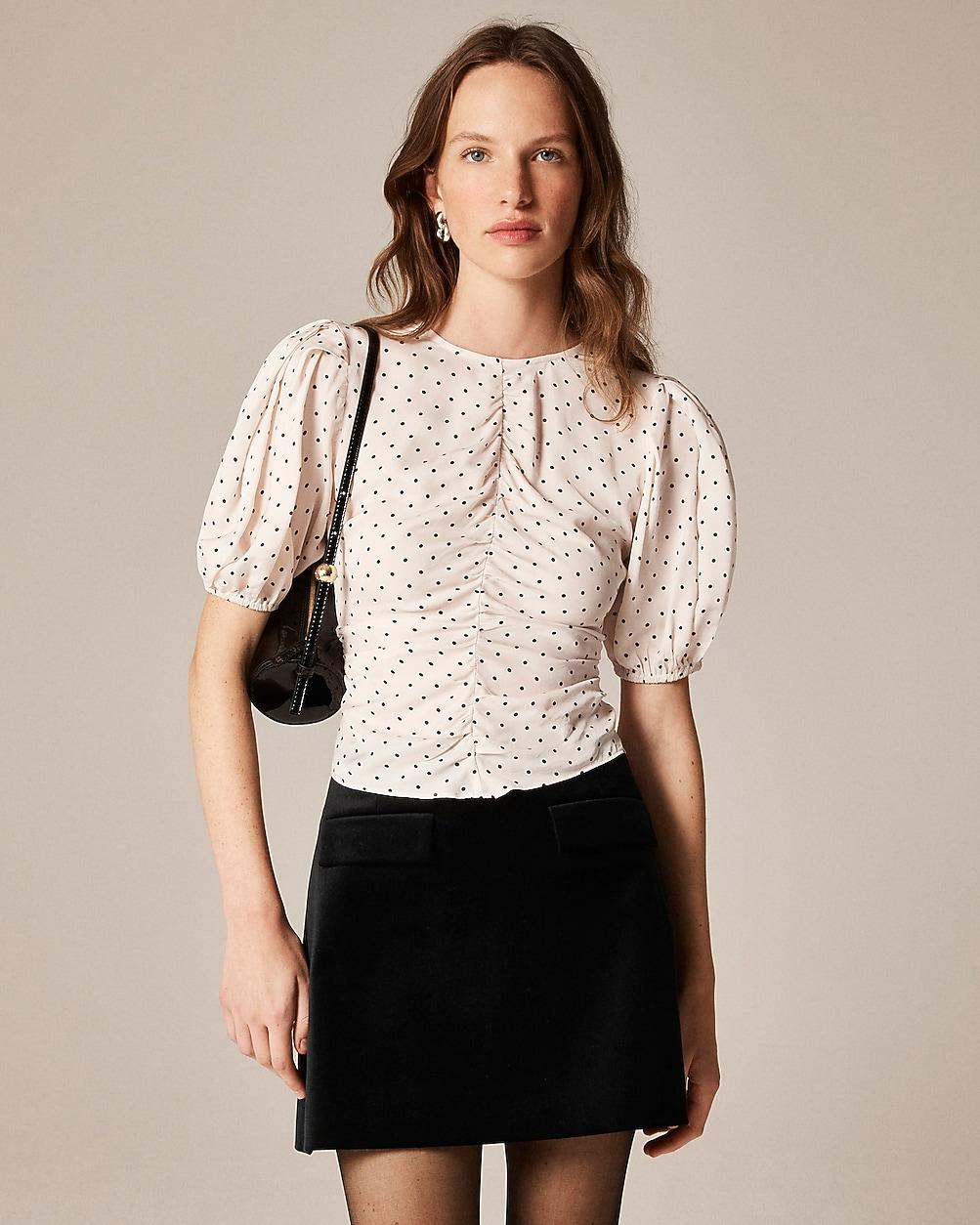 Veranda shirt in dot print by J.CREW