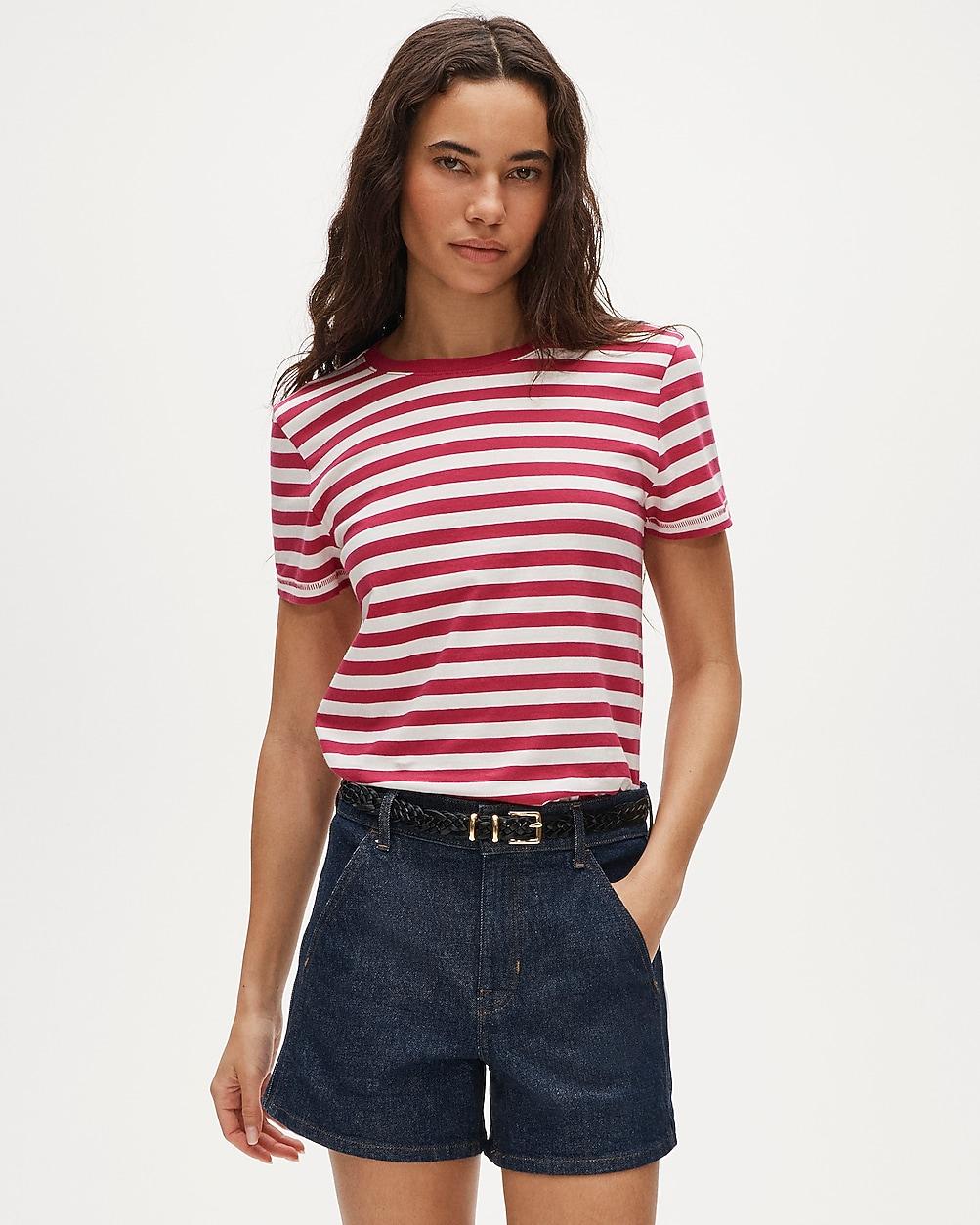 Vintage jersey classic-fit crewneck T-shirt in stripe by J.CREW