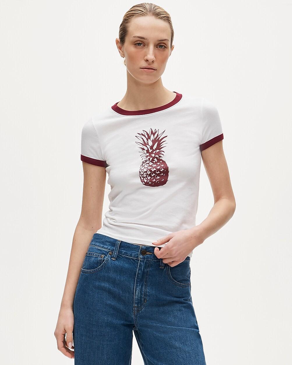 Vintage jersey pineapple graphic ringer T-shirt by J.CREW