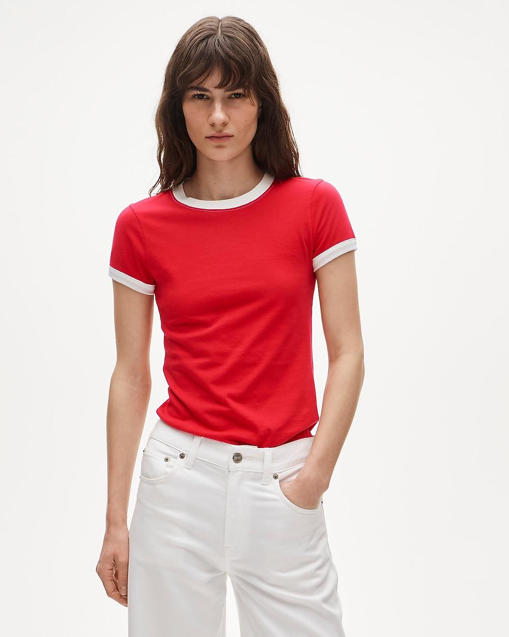 Vintage jersey ringer T-shirt by J.CREW