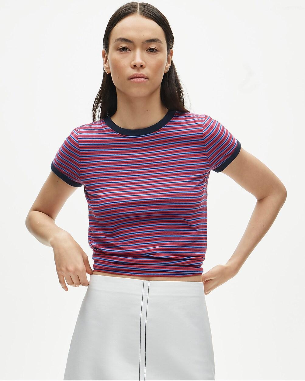 Vintage jersey ringer T-shirt in stripe by J.CREW