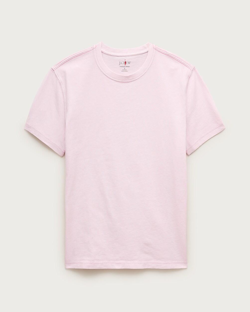 Vintage-wash cotton T-shirt with contrast stitching by J.CREW