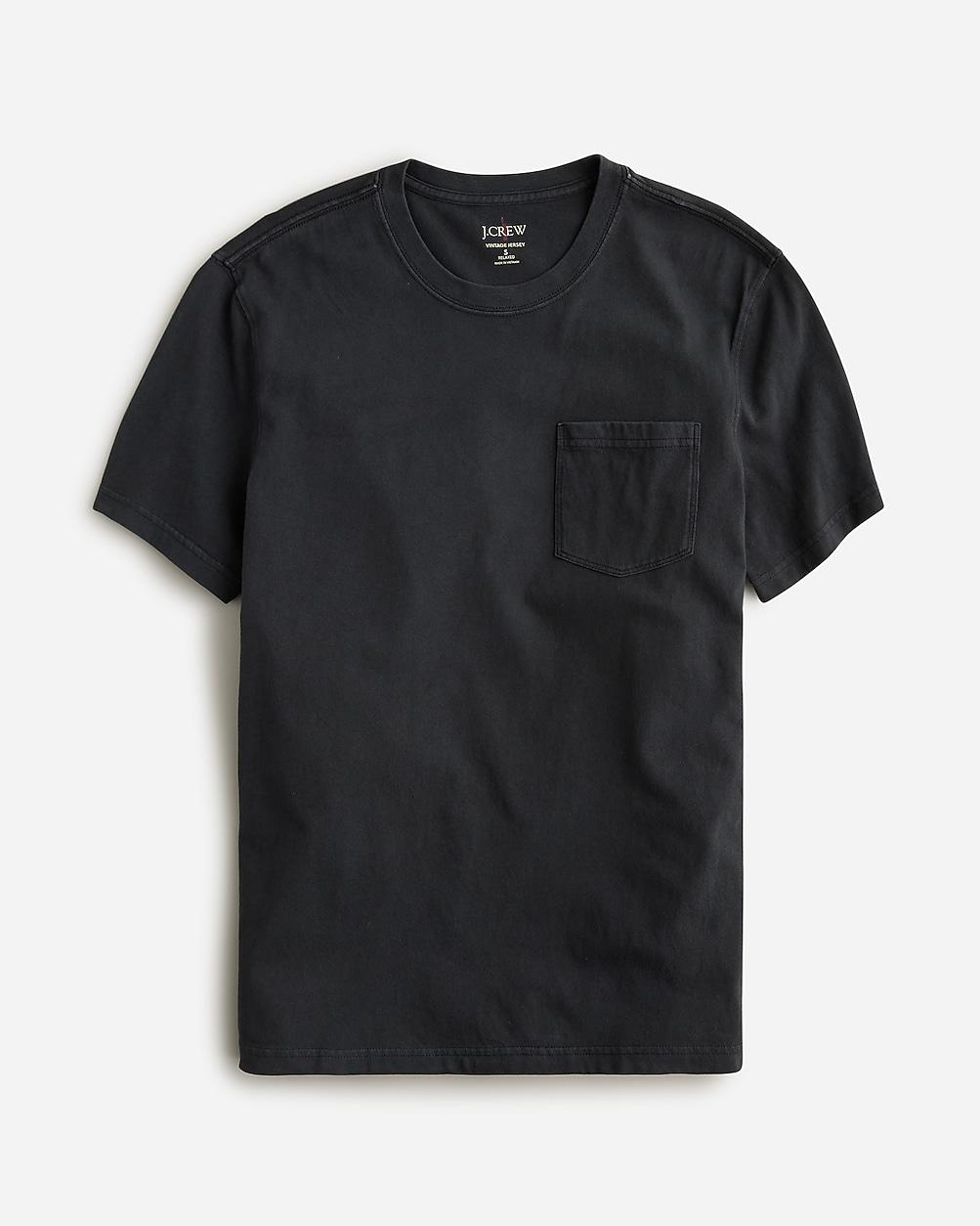 Vintage-wash cotton pocket T-shirt by J.CREW