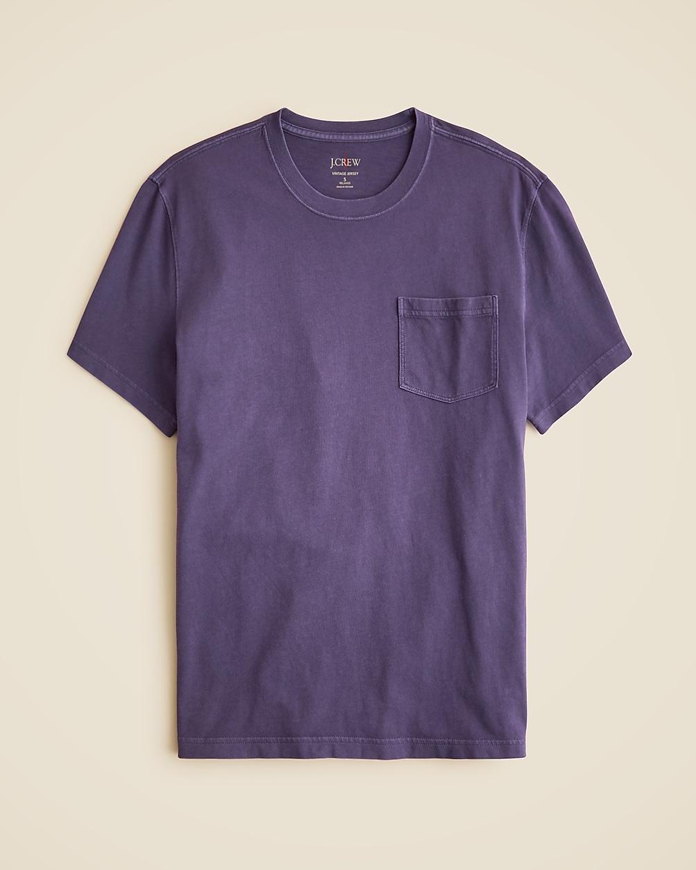 Vintage-wash cotton pocket T-shirt by J.CREW