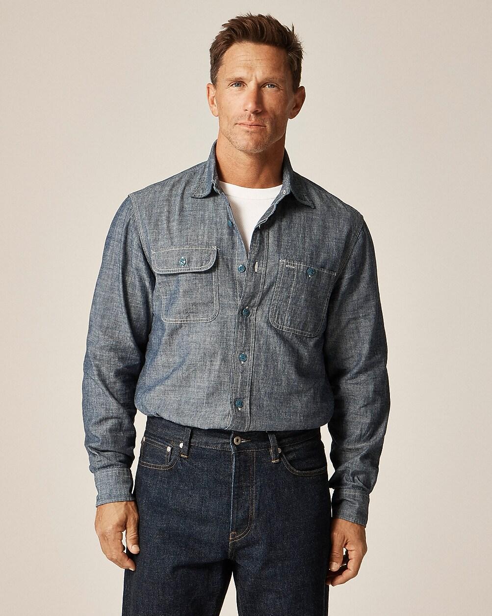 Wallace & Barnes Japanese selvedge chambray workshirt by J.CREW