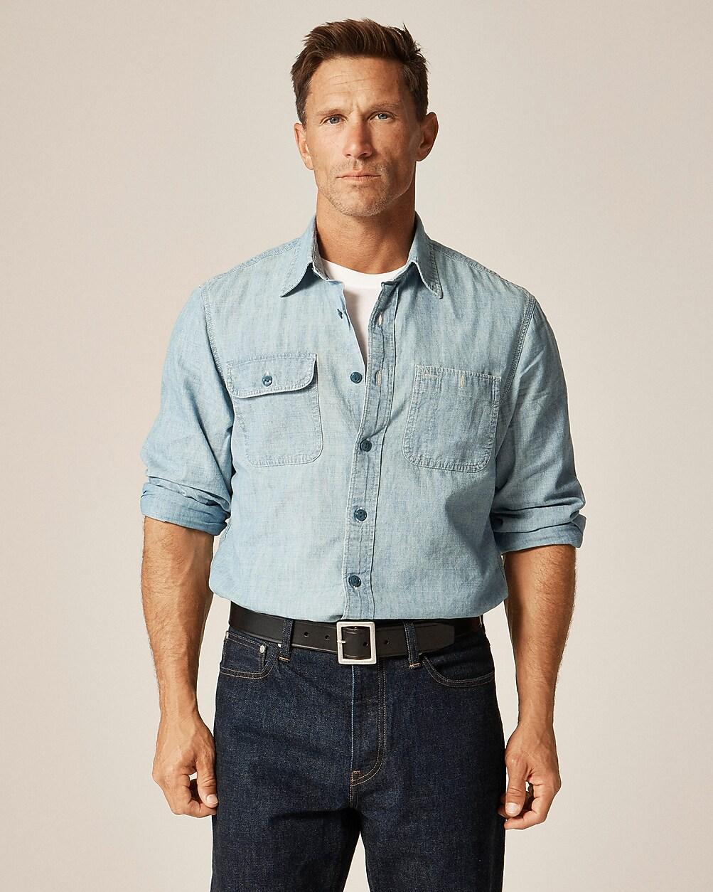 Wallace & Barnes Japanese selvedge chambray workshirt by J.CREW