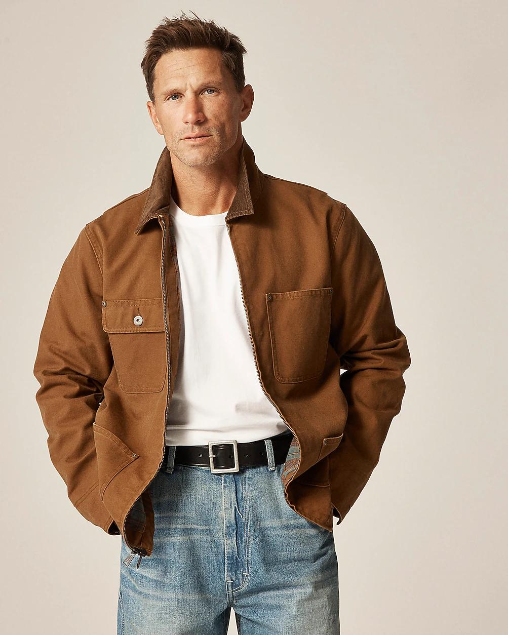 Wallace & Barnes duck canvas utility jacket by J.CREW