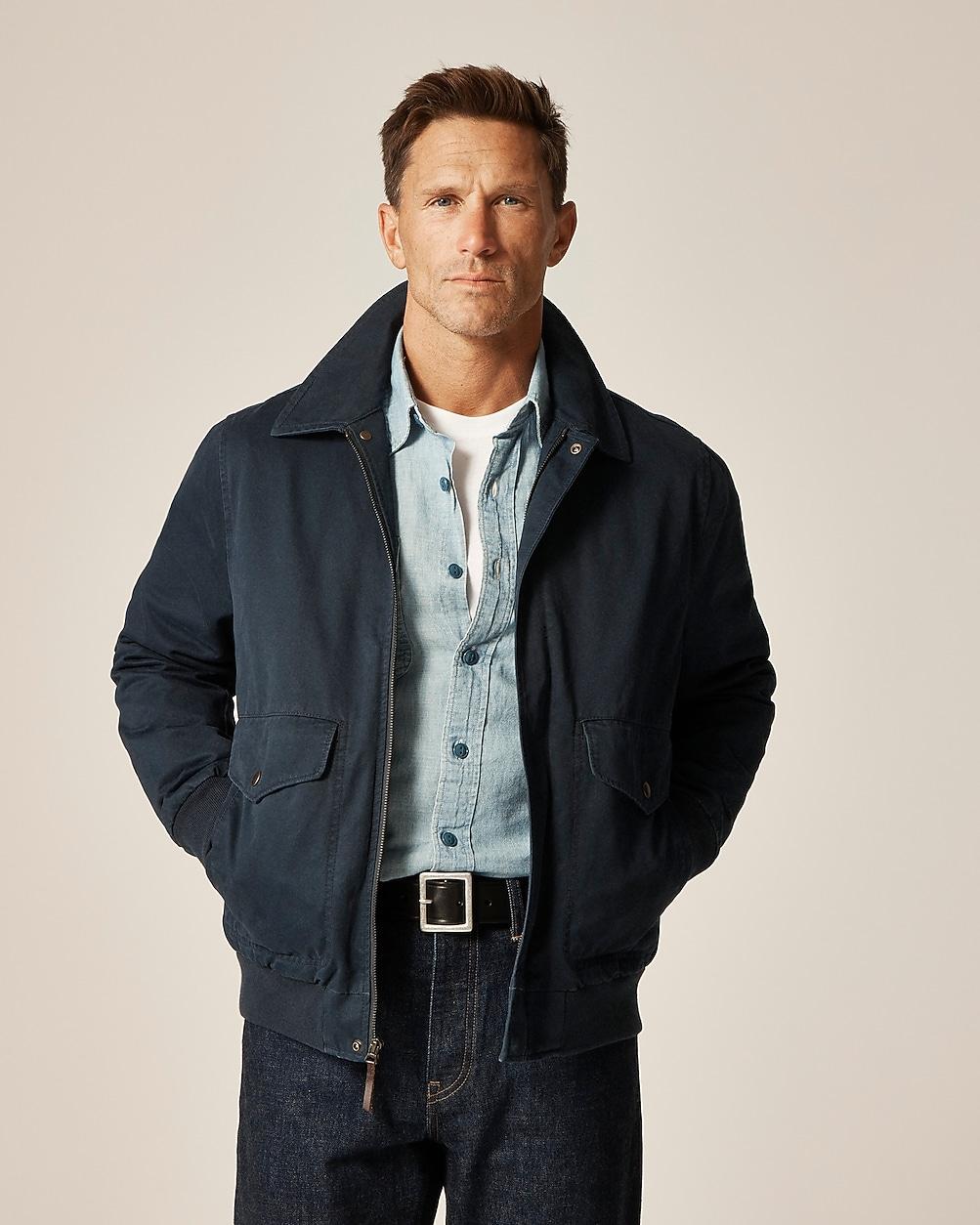 Wallace & Barnes flight jacket in cotton chino by J.CREW