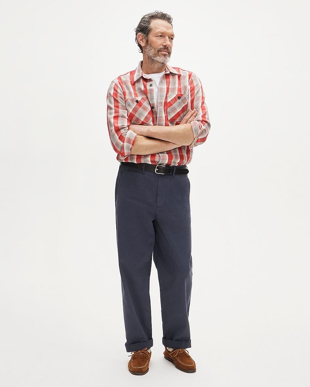 Wallace & Barnes selvedge officer chino pant by J.CREW