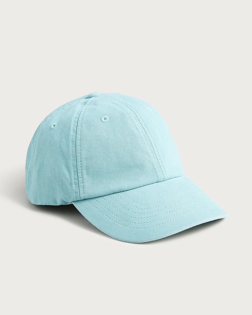 Washed canvas baseball cap by J.CREW