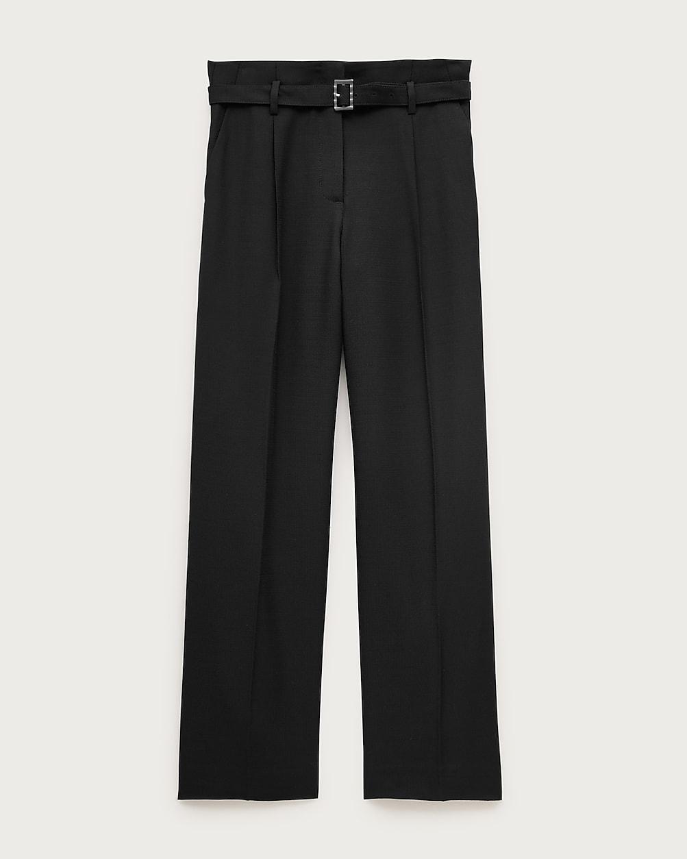 Wide-leg belted pant in luster canvas by J.CREW