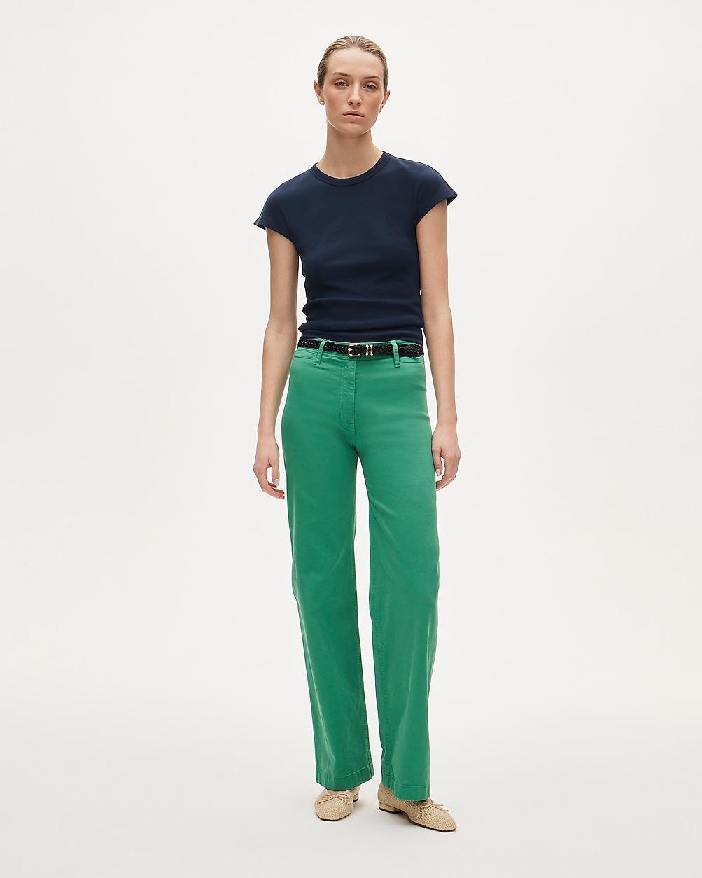 Wide-leg trouser in chino by J.CREW