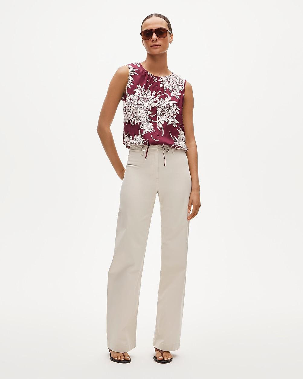 Wide-leg trouser in chino by J.CREW