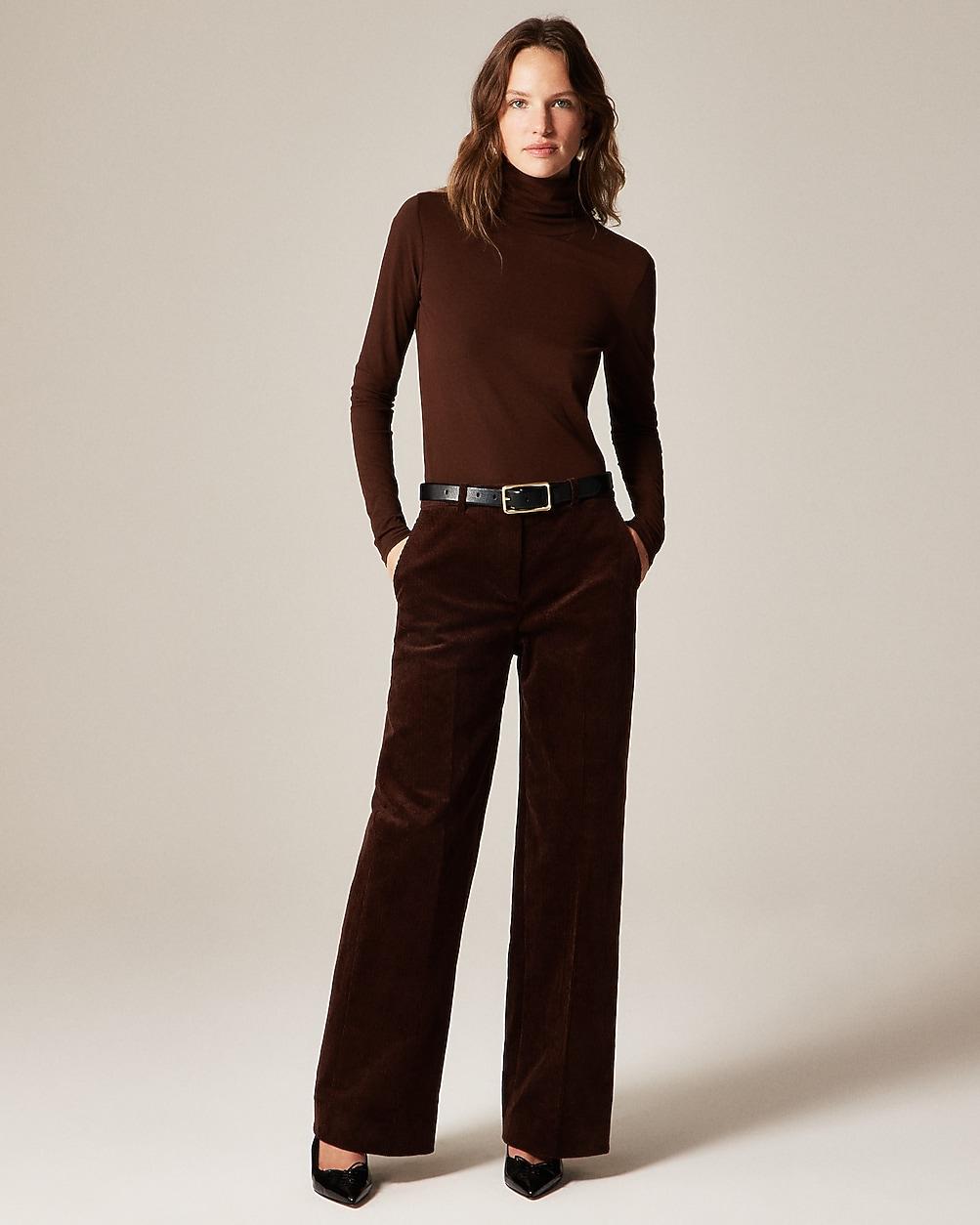 Wide-leg trouser in stretch corduroy by J.CREW