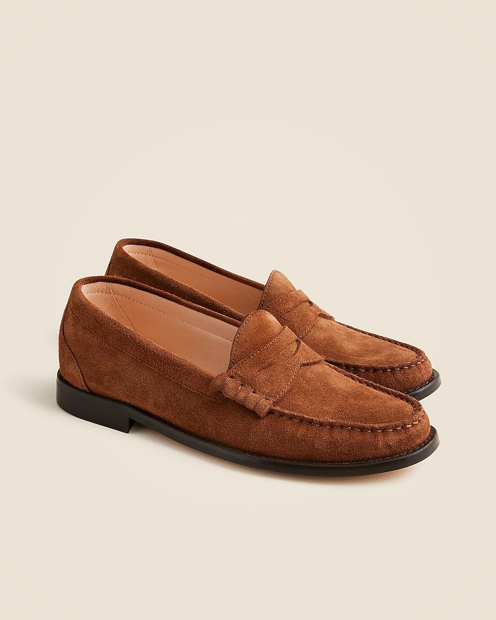 Winona penny loafers in suede by J.CREW