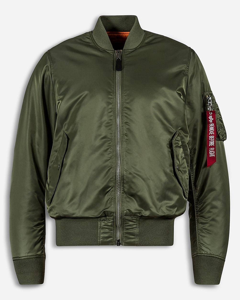 Women's Alpha Industries® MA-1 flight jacket by J.CREW