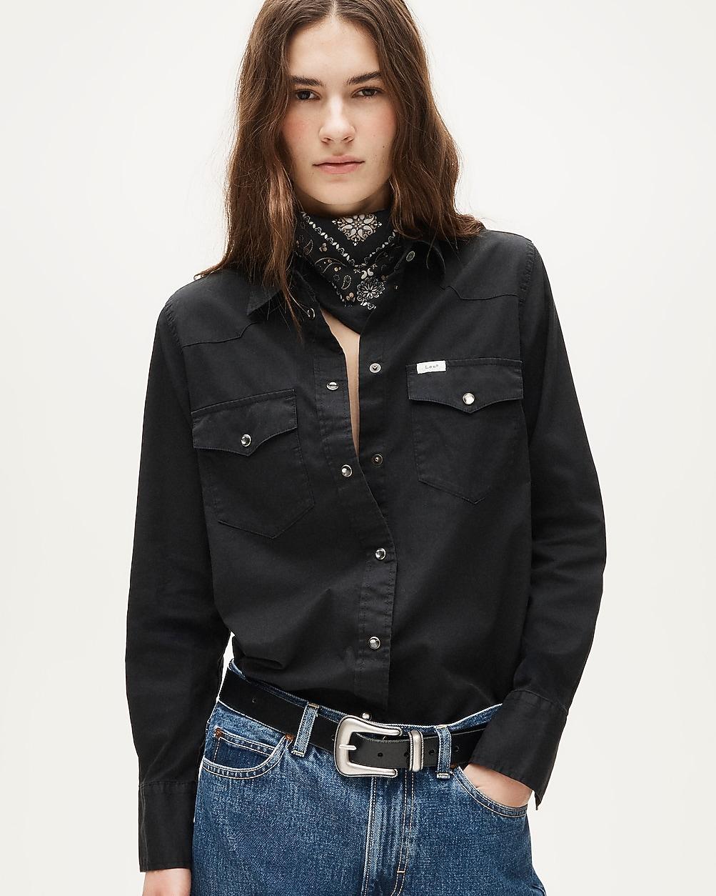 Women's Lee® X J.Crew Jules garment-dyed western shirt by J.CREW