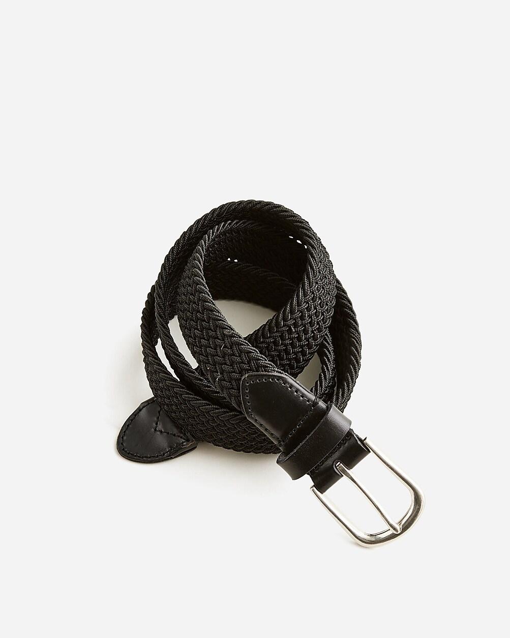 Woven elastic belt with round buckle by J.CREW