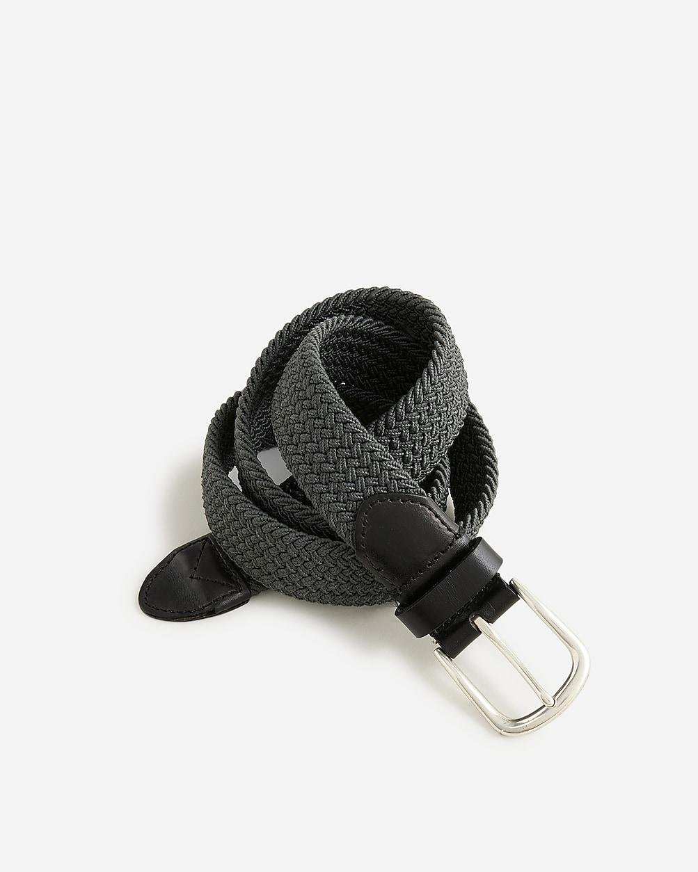 Woven elastic belt with round buckle by J.CREW