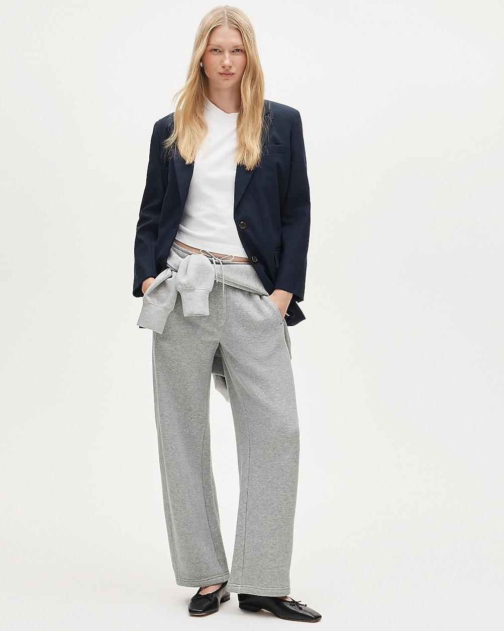 Zoe barrel sweatpant in heritage terry by J.CREW