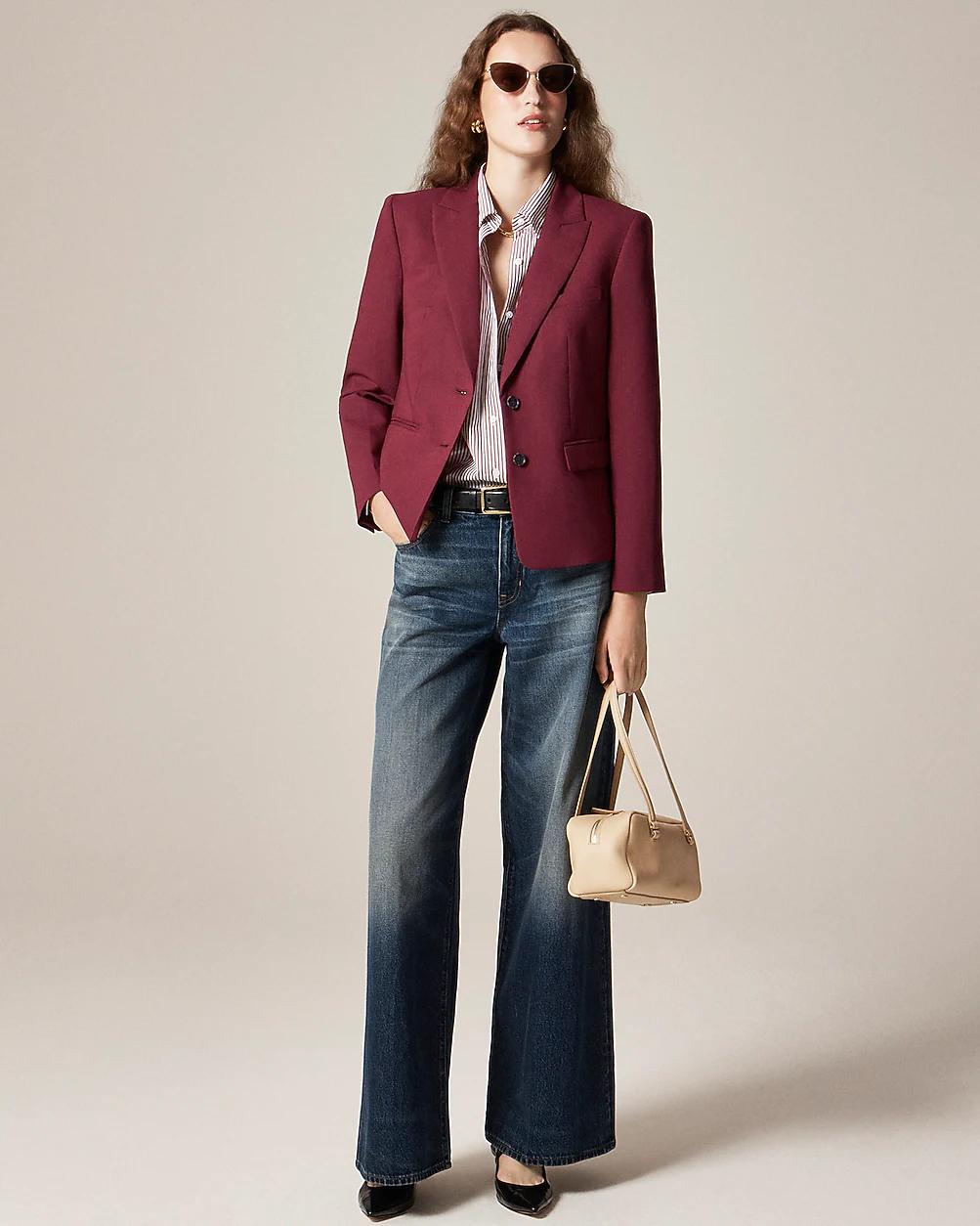 Ãcole blazer in Italian gauzy wool blend by J.CREW