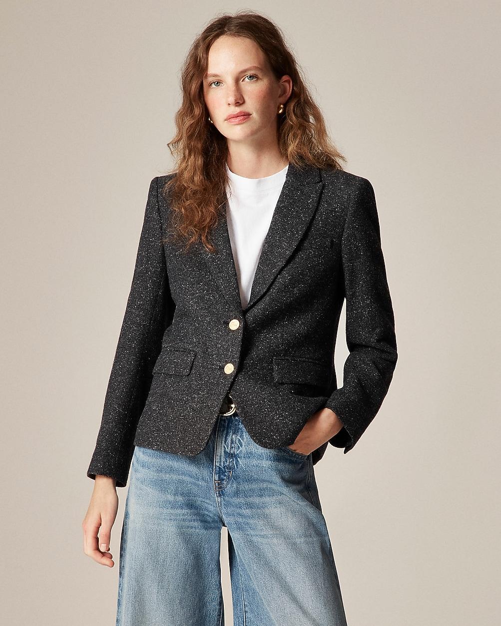 École blazer in herringbone wool blend by J.CREW