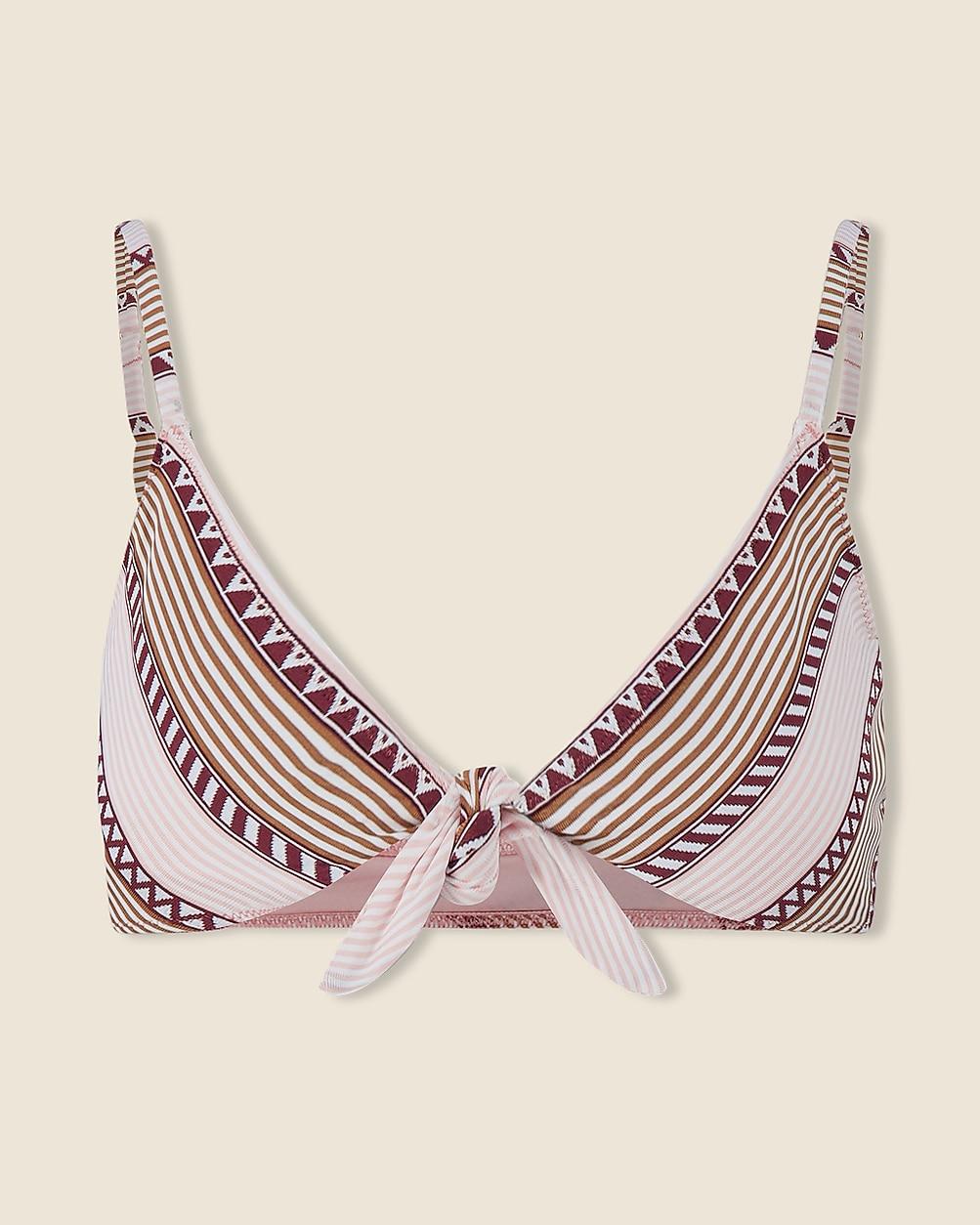 lemlem Sara tie-front bikini top by J.CREW