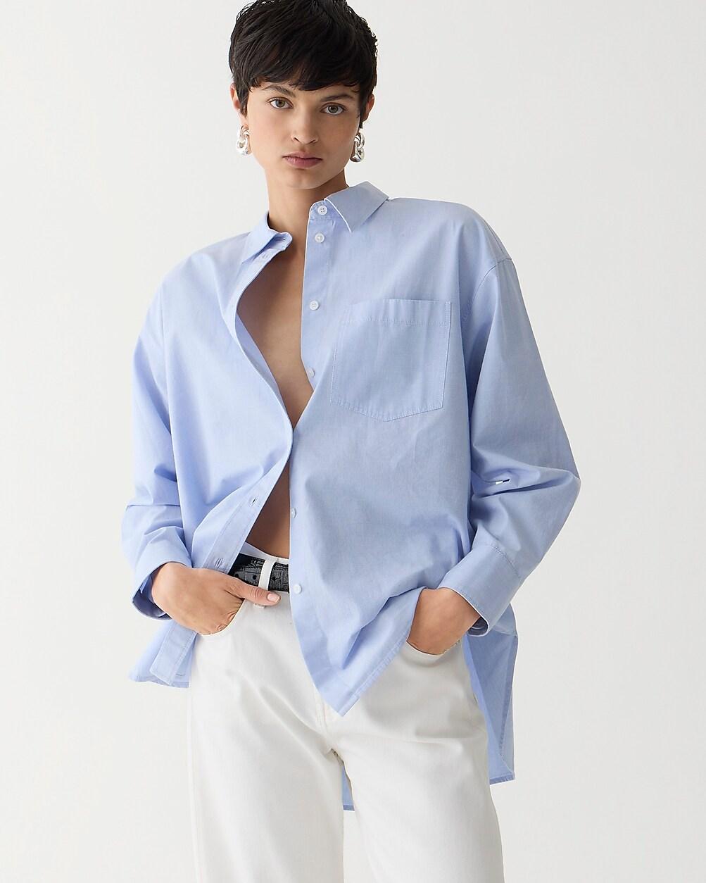 Ãtienne oversized shirt in lightweight oxford by J.CREW