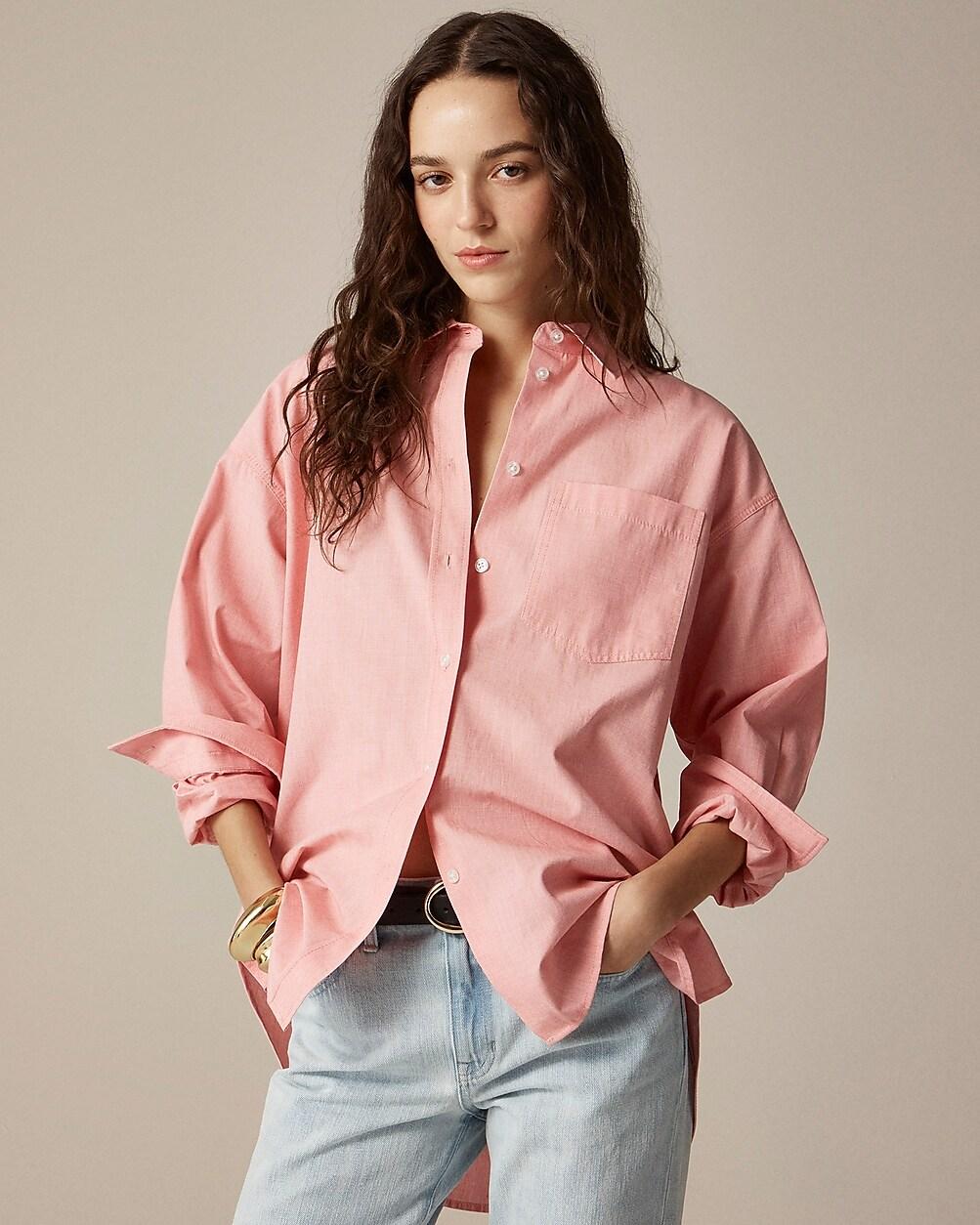 Étienne oversized shirt in lightweight oxford by J.CREW Étienne oversized shirt in lightweight oxford by J.CREW