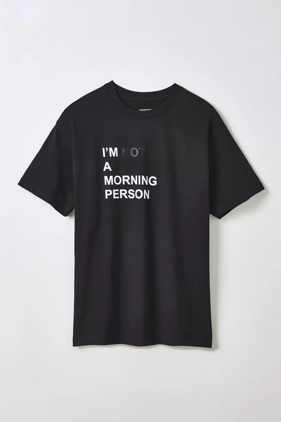 J-FROST I'm Not A Morning Person Graphic Tee by J-FROST