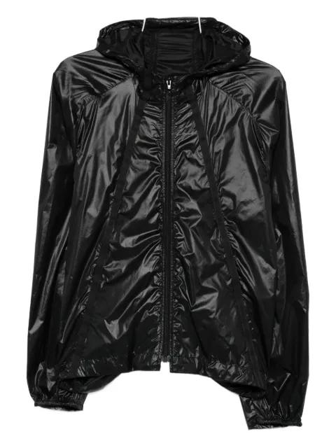 hoodied panelled jacket by J.LAL