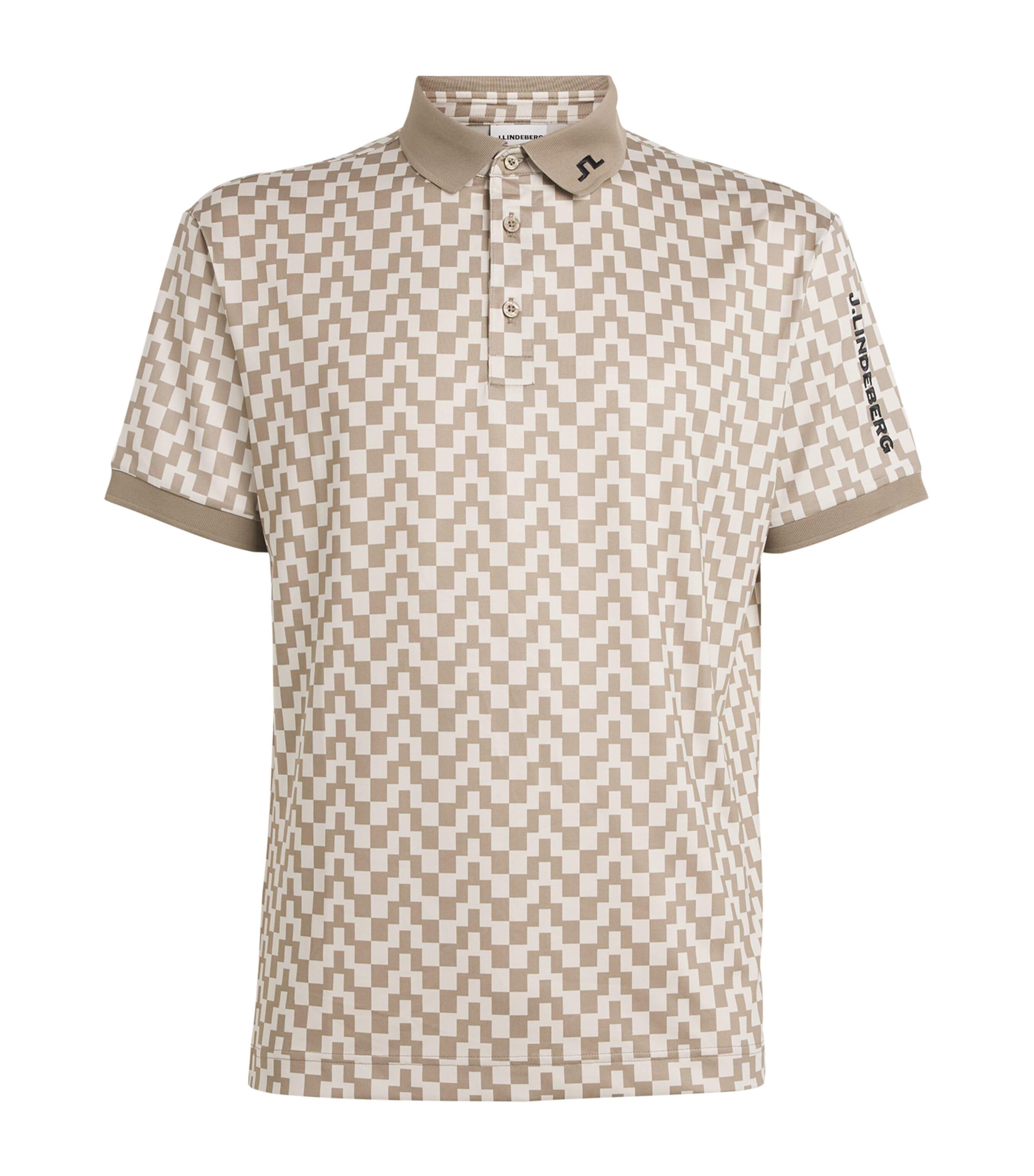 J Lindeberg Tour Tech Print Polo Shirt by J.LINDEBERG