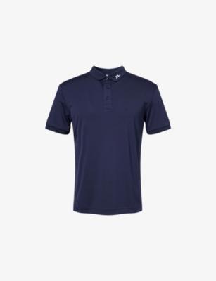 KV Logo-Embroidered Woven Polo Shirt by J.LINDEBERG