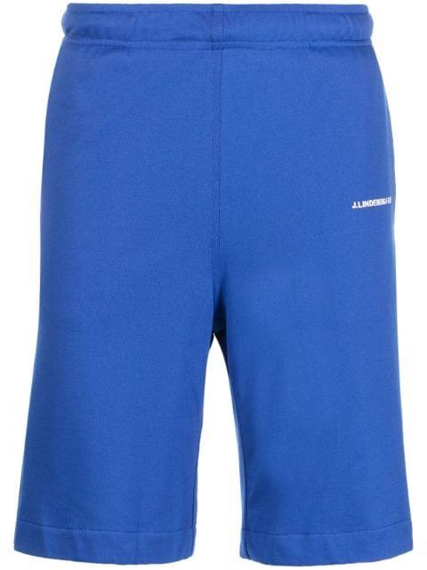 logo-print elasticated-waistband shorts by J.LINDEBERG