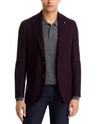 Hampton Textured Jersey Regular Fit Unstructured Sport Coat by JACK VICTOR Hampton Textured Jersey Regular Fit Unstructured Sport Coat by JACK VICTOR