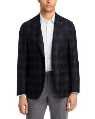 Midland Regular Fit Brushed Tonal Plaid Wool Sport Coat by JACK VICTOR