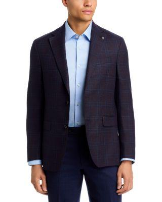 Midland Regular Fit Textured Windowpane Wool Sport Coat by JACK VICTOR