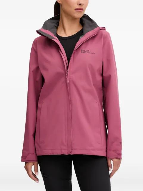 Trailtime hoodied zip-fastening performance jacket by JACK WOLFSKIN