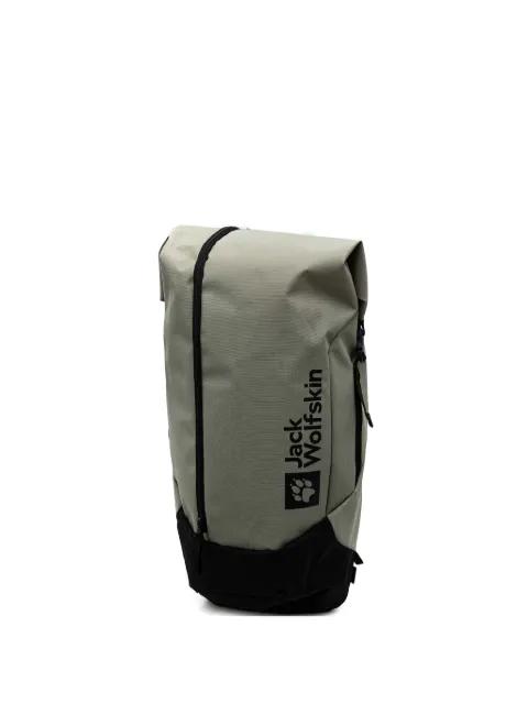 zip-fastening logo-print backpack by JACK WOLFSKIN