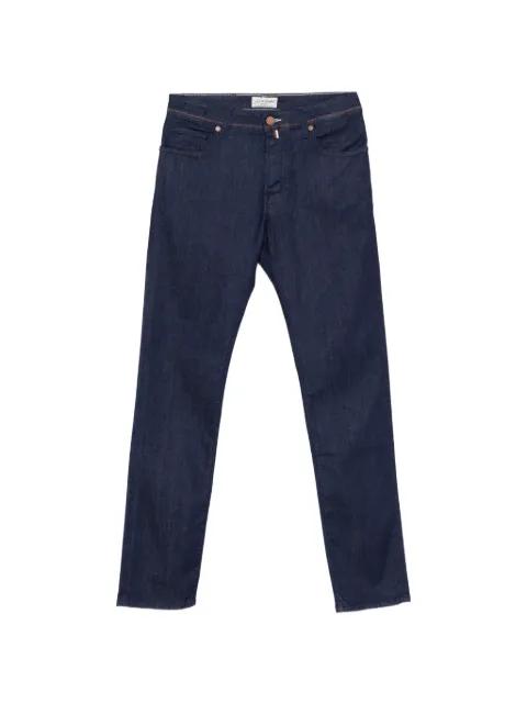 Bard copper-tone-stitching jeans by JACOB COHEN