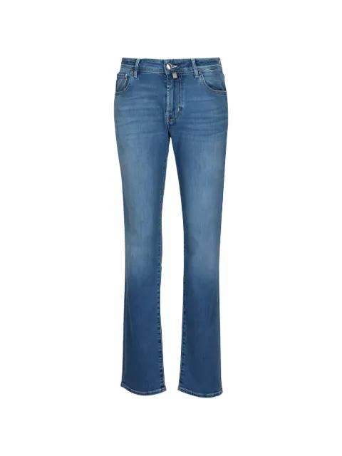 Bard faded-effect logo-patch jeans by JACOB COHEN
