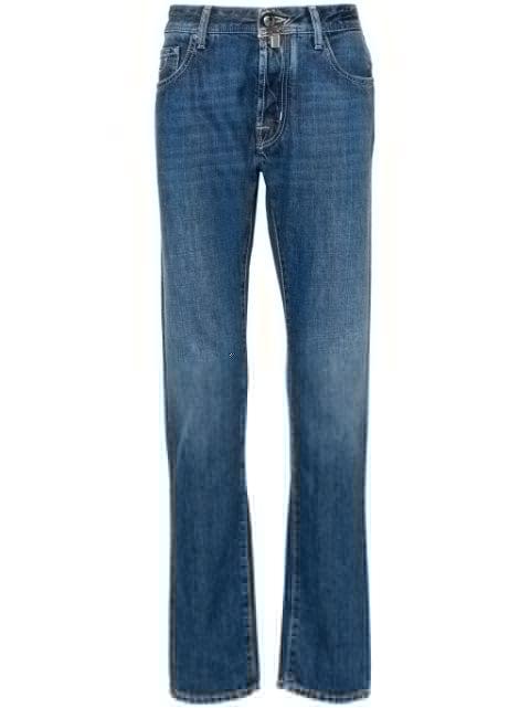 Bard mid-rise slim-cut jeans by JACOB COHEN
