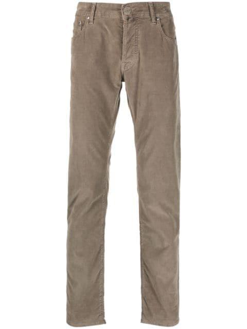 Bard mid-rise tapered-leg trousers by JACOB COHEN