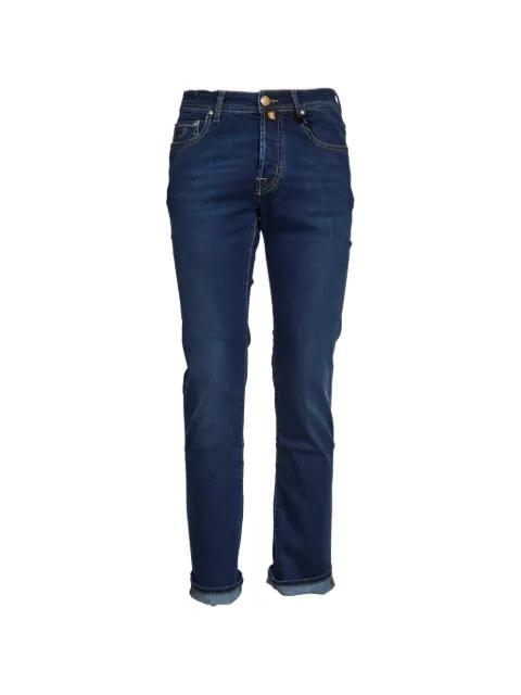 Bard patterned insert jeans by JACOB COHEN
