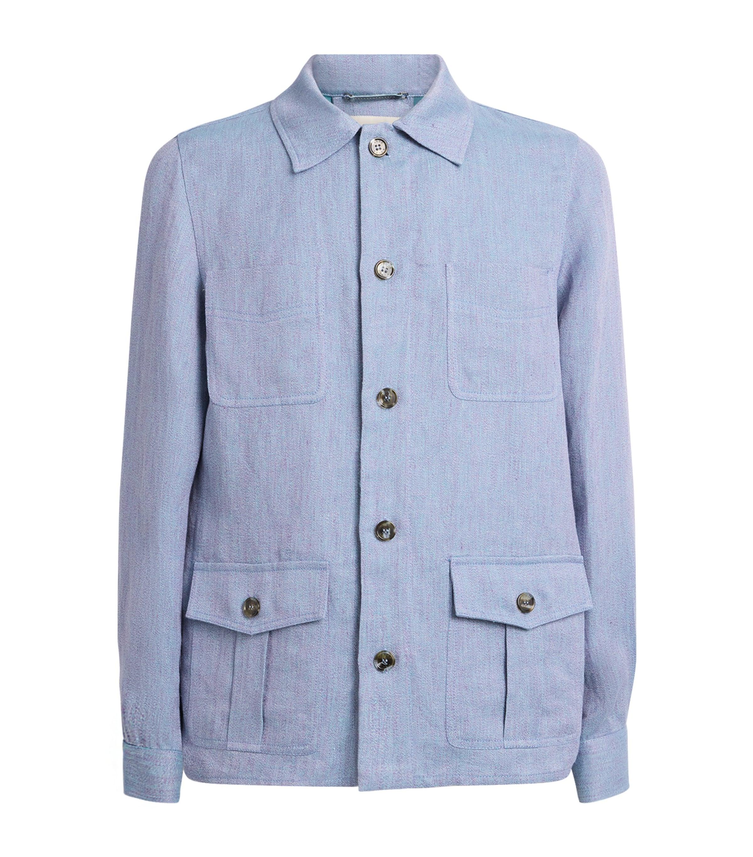 JACOB COHËN Linen Overshirt by JACOB COHEN