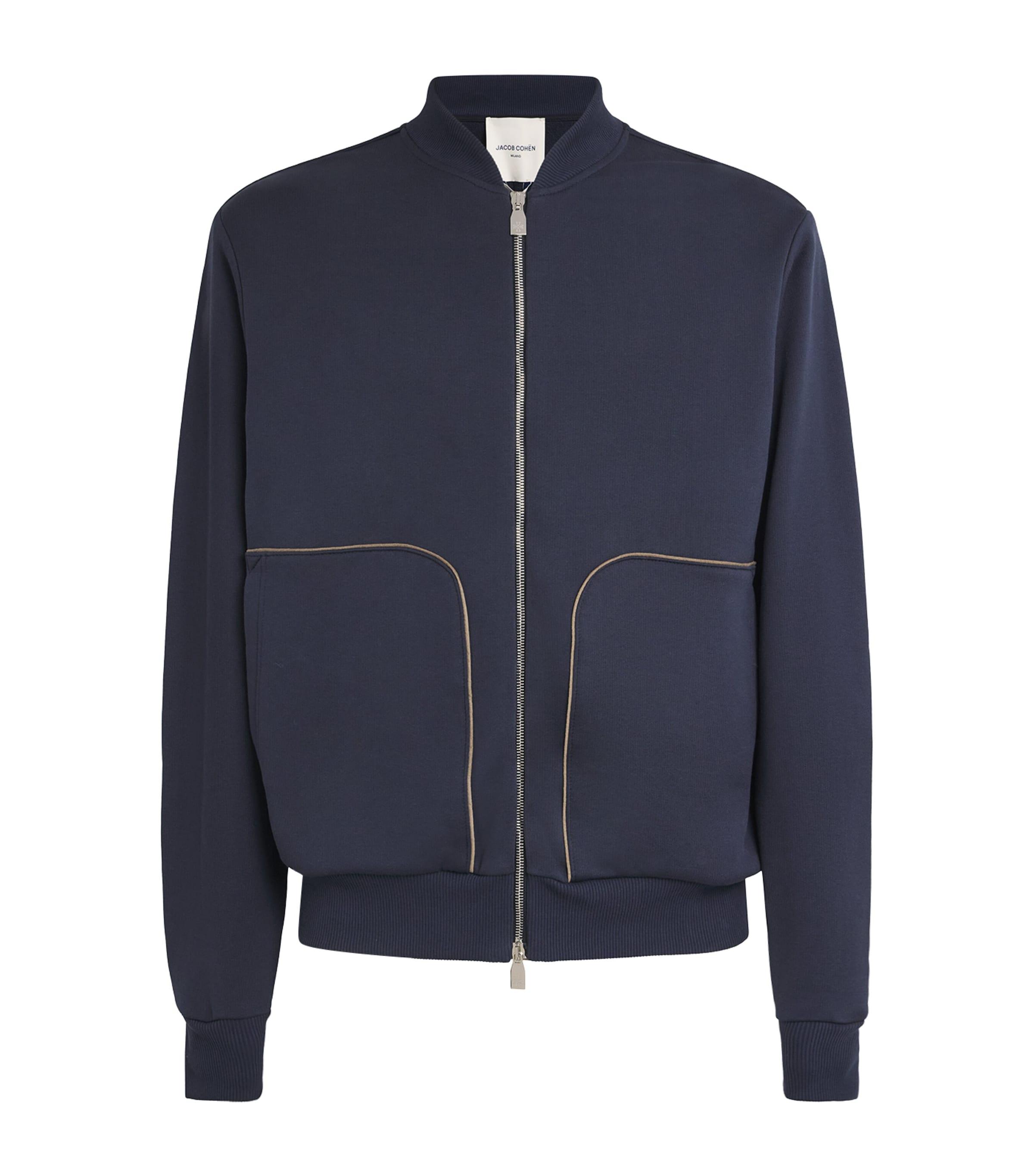 JACOB COHËN Sea Island Cotton Bomber Jacket by JACOB COHEN